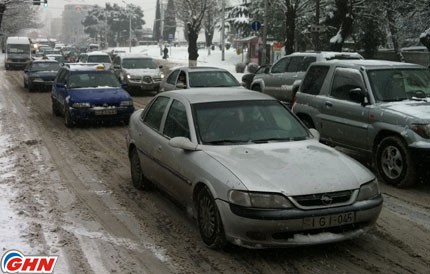 Движение по основным магистралям Грузии свободно